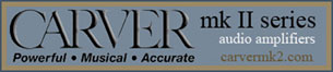 Carver mk II series audio amplifiers