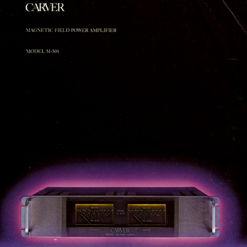 More information about "Carver Sales Flyer - M-500 Magnetic Field Power Amplifier.PDF"
