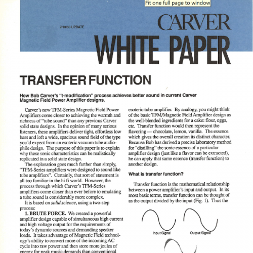 More information about "Carver White Paper - Transfer Function.PDF"